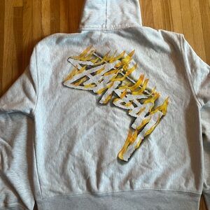 Stussy Burning Stock Zip Hoodie size XL